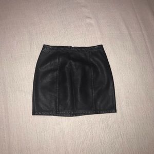 soft leather skirt